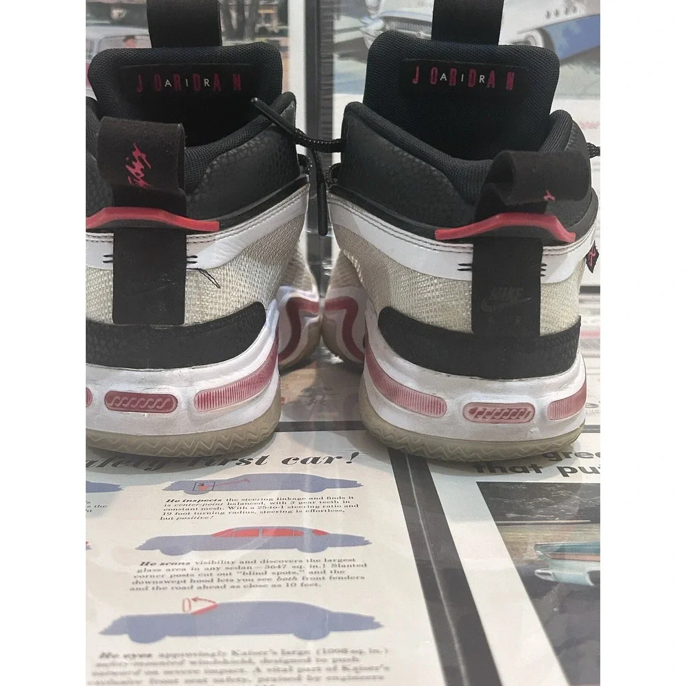 Nike Air Jordan 36 Psychic Energy Men's Size 8 White Red Black Basketball Shoes